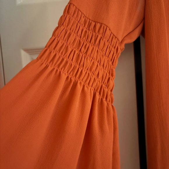 Michael Kors Orange Blouse Vibrant and Stylish - Picture 2 of 5